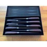 8 Stainless Steel Blades with Pakkawood Handles