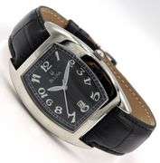 Bulova watch with black leather strap