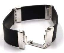 Black rubber bracelet