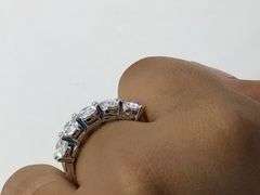 14K White Gold Oval Cut Lab Diamond Ring