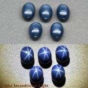 Stunning 4.86ct 5pc royal blue Star Sapphire set