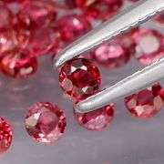 Untreated!!! Rose red!!! 3.50ct set of natural Sapphires!