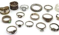 Group lot of vintage 925 sterling silver rings