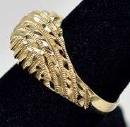Stylish 14K Yellow Gold Dome Ring
