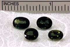 Natural Green Sapphire - Lot of 4