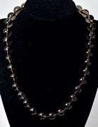 Marvelous Smokey Quartz Gemstone Necklace with a 14K Yellow Gold Clasp
