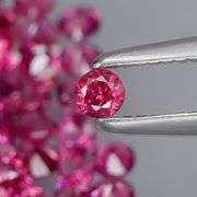 Top violet pink! Untreated! Diamond cut! 5.16ct Garnet set!!!