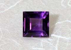 Grape Jelly Natural Amethyst Square