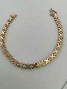 CERTIFIED BRAND NEW 14K YELLOW GOLD DIAMOND BRACELET