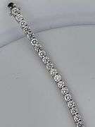 CERTIFIED BRAND NEW 14K WHITE GOLD TENNIS BRACELET. 10.00 CARATS OF DIAMONDS.