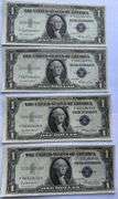 Four Consecutive 1935 E Unc $1 Silver Certificates