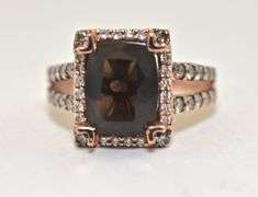 LeVian 14K Rose Gold Smoky Quartz Ring