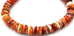 925 Sterling Silver Orange Spiny Oyster Bracelet