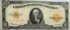 Sharp $10 Series of 1922 Gold Certificate