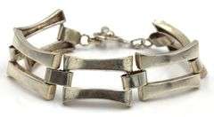 Vintage 925 sterling silver link bracelet