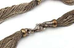 Tiffany & CO silver and gold multi strand necklace