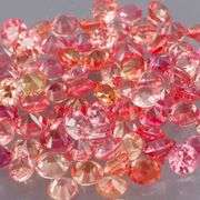 Full fire! 3.91ct top orange Sapphire set