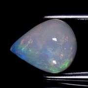 Gorgeous floral patterned 4.46ct snow white Opal