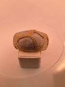 CERTIFIED 18K WHITE AND YELLOW GOLD DIAMOND BANGLE BRACELET 16.25 C.T.W.