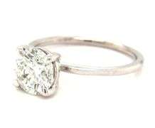14kt White gold 1.48ct round brilliant cut diamond ring