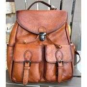 Leather Backpack Grain Italian Leather