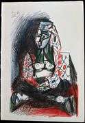 Investment! Picasso. Carnet de la Californie. Deluxe with an original lithograph signed + extra suit