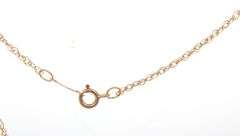 14kt Yellow gold baguette open heart shaped pendant on chain