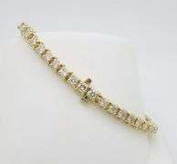 Certified 5.02CTW Earth Mined Diamond Bracelet