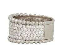 2.14ctw Pave Diamond Milgrain Wide Band Ring in 14K