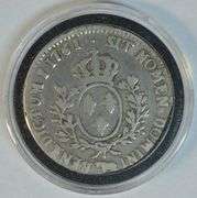 1761 France King Louis XV  Silver 1 Ecu. Custom holder