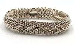 Tiffany & Co Somerset mesh bangle bracelet