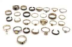 Group to of Vintage 925 sterling silver rings