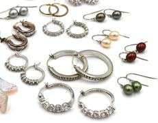 Group lot of Vintage 925 sterling silver earrings