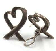 Tiffany & Co large heart shaped earrings