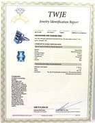 18kt White gold emerald cut aquamarine and diamond ring