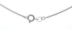 14kt White gold 1.60ctw Tanzanite and diamond accent dangle pendant on chain
