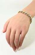 Eye-Catching 14K White & Yellow Gold San Marco Bracelet