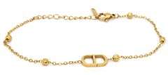 Gold Stainless steel adjustable bracelet