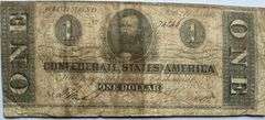 $1 Feb 17 1864 Series CSA Note.