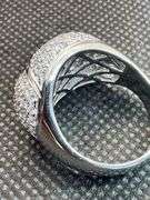 18K White Gold Diamond Cluster Ring