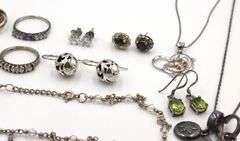 Group lot of Vintage 925 sterling silver mixed jewelry