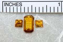 Golden Sapphire Matched Set of 3