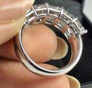 14K White Gold Radiant Cut Lab Diamond Ring