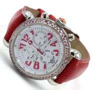 Michele CSX Carousel pink sapphire chronograph watch