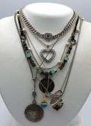 Group lot of 8 Vintage 925 sterling silver necklaces