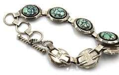 925 Vintage Sterling Silver Turquoise and multi Stone Bracelet Lot