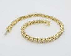 Certified 5.02CTW Earth Mined Diamond Bracelet