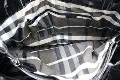 Burberry Beaton Eastmore Landscape Patent Leather Tote Handbag