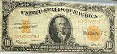 $10 Series of 1922 Gold Certificate
