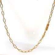 Gold plated crystal nail pendant on chain